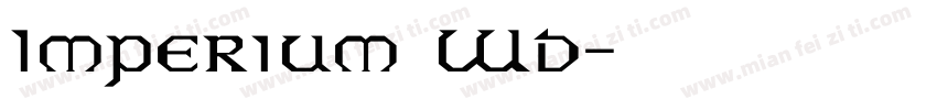 Imperium Wd字体转换